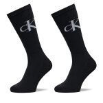 Lot de 2 paires de chaussettes hautes homme calvin klein jeans 701228802 noir