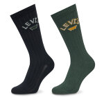 Lot de 2 paires de chaussettes hautes homme levi's 37157 - 1147 multicolore