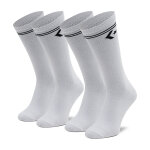 Lot de 2 paires de chaussettes hautes unisexe converse e1025w - 2010 blanc