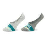 Lot de 2 paires de socquettes enfant puma kids seasonal footie 2p 938009 gris