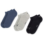 Lot de 3 paires de chaussettes basses femme puma 261080001 noir