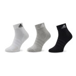 Chaussettes basses unisex adidas cushioned sportswear ankle socks 3 pairs ic1281 gris