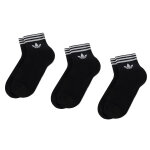 Lot de 3 paires de chaussettes basses unisexe adidas tref ank sck hc ee1151 noir