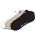 Lot de 3 paires de chaussettes basses unisexe converse e747a - 3020 blanc