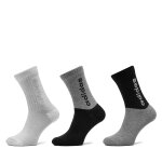 Lot de 3 paires de chaussettes hautes enfant adidas linear is0102 multicolore