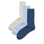 Lot de 3 paires de chaussettes hautes homme jack&jones jac 12239155 bleu marine