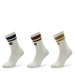 Lot de 3 paires de chaussettes hautes homme new balance las32163sst blanc