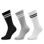 Lot de 3 paires de chaussettes hautes homme pepe jeans pmu30045 multicolore