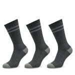 Lot de 3 paires de chaussettes hautes homme pepe jeans pmu30057 gris