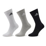 Chaussettes hautes unisex adidas cushioned crew socks 3 pairs ic1311 gris