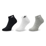 Chaussettes basses unisex adidas thin and light ankle socks 3 pairs ic1283 gris