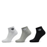 Lot de 3 paires de chaussettes hautes unisexe adidas mid crew ij5612 multicolore
