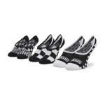 Lot de 3 paires de socquettes femme vans classic check vn0a5l6t4481 noir