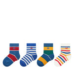 Lot de 4 paires de chaussettes hautes enfant united colors of benetton 6ao30703p multicolore