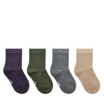Lot de 4 paires de chaussettes hautes enfant united colors of benetton 6grd07028 multicolore