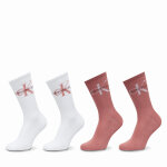 Lot de 4 paires de chaussettes hautes femme calvin klein 701229462 multicolore
