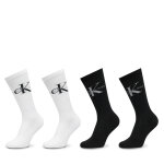 Lot de 4 paires de chaussettes hautes homme calvin klein 701229453 multicolore