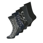 Lot de 5 paires de chaussettes hautes homme jack&jones paris 12259578 multicolore