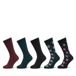 Lot de 5 paires de chaussettes hautes homme jack&jones xmas 12266871 multicolore