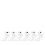 Lot de 6 paires de chaussettes basses unisexe adidas ij5627 blanc