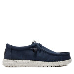 Mocassins hey dude wally canvas 40700 - 410 bleu marine
