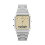 Montre casio vintage aq - 230a - 9amqyes argent