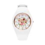Montre ice - watch flower 21742 blanc