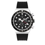Montre timex q timex three time zone chronograph tw2v70000 noir