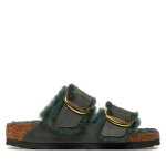 Mules / sandales de bain birkenstock arizona bb shearling leoi 1028070 vert