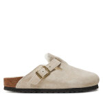 Mules / sandales de bain birkenstock boston shearling leve 1026192 blanc