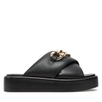 Mules / sandales de bain buffalo mia cross chain 1602227 noir