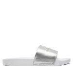 Mules / sandales de bain calvin klein jeans slide ny pearl yw0yw01243 argent