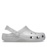 Mules / sandales de bain crocs classic glitter clog 205942 argent