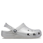 Mules / sandales de bain crocs classic glitter kids clog t 206992 argent