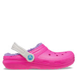 Mules / sandales de bain crocs classic lined clog kids 207010 rose