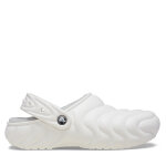 Mules / sandales de bain crocs classic lined overpuff clog 210059 blanc