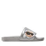 Mules / sandales de bain karl lagerfeld kl80905n argent