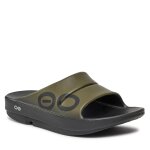 Mules / sandales de bain oofos ooahh sport vert