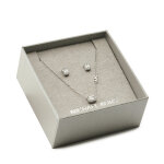 Parure collier et boucles d'oreilles michael kors mkc1760czset argent