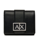 Portefeuille pour femme armani exchange xw000360 af12039 uc001 noir