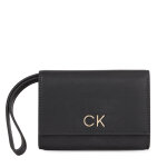 Portefeuille pour femme calvin klein re - lock bifold & cardholder sm k60k611092 noir
