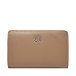 Portefeuille femme grand format calvin klein ck daily medium bifold pbl k60k613075 beige