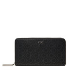 Portefeuille femme grand format calvin klein ck daily xl zip k60k612442 noir