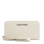 Portefeuille femme grand format calvin klein gracie k60k611687 beige
