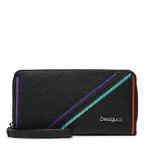 Portefeuille femme grand format desigual 24wayp07 noir