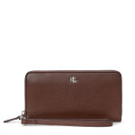 Portefeuille femme grand format lauren ralph lauren 432915357019 marron