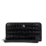 Portefeuille femme grand format lauren ralph lauren 432951543003 noir