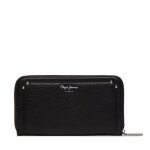 Portefeuille femme grand format pepe jeans crisha wallet pl070244 noir