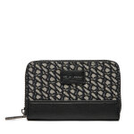 Portefeuille femme grand format pepe jeans jacquard pl070261 noir