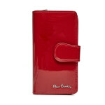 Portefeuille femme grand format pierre cardin 07 shiny 116 rouge